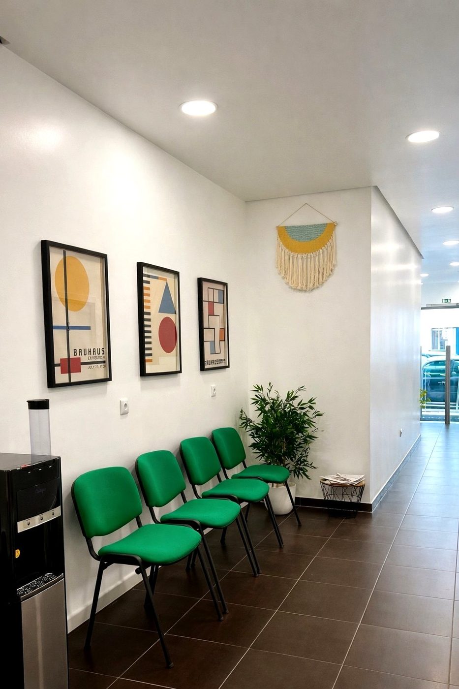Zona de espera e receção do D'Faro Business Center